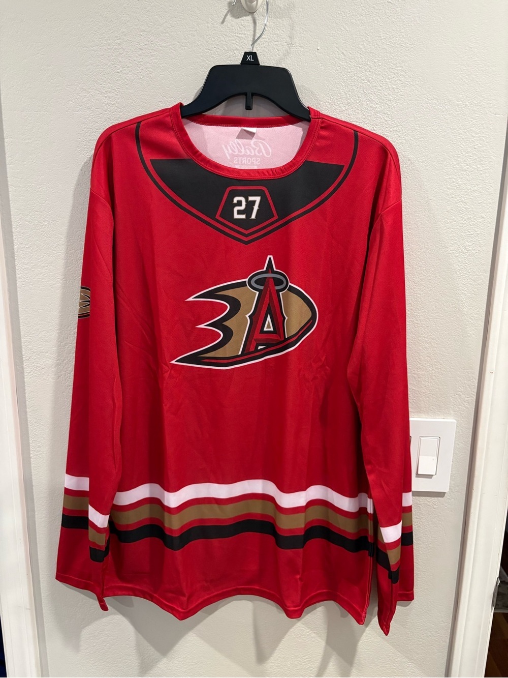 Mike Trout x Anaheim Ducks SGA Hockey Jersey Size XL